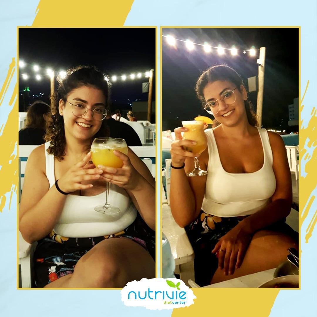 Nutrivie client transformation, before and after