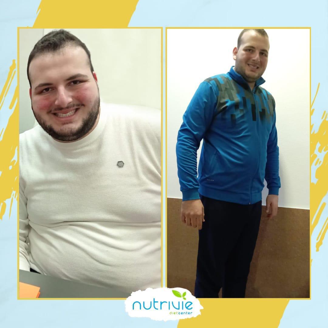 Nutrivie client transformation, before and after