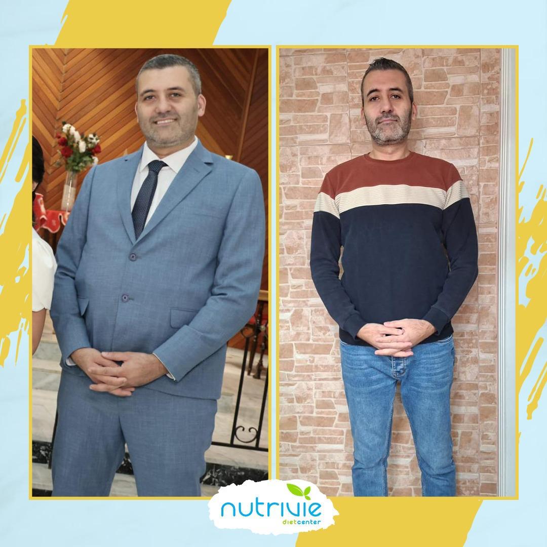 Nutrivie client transformation, before and after