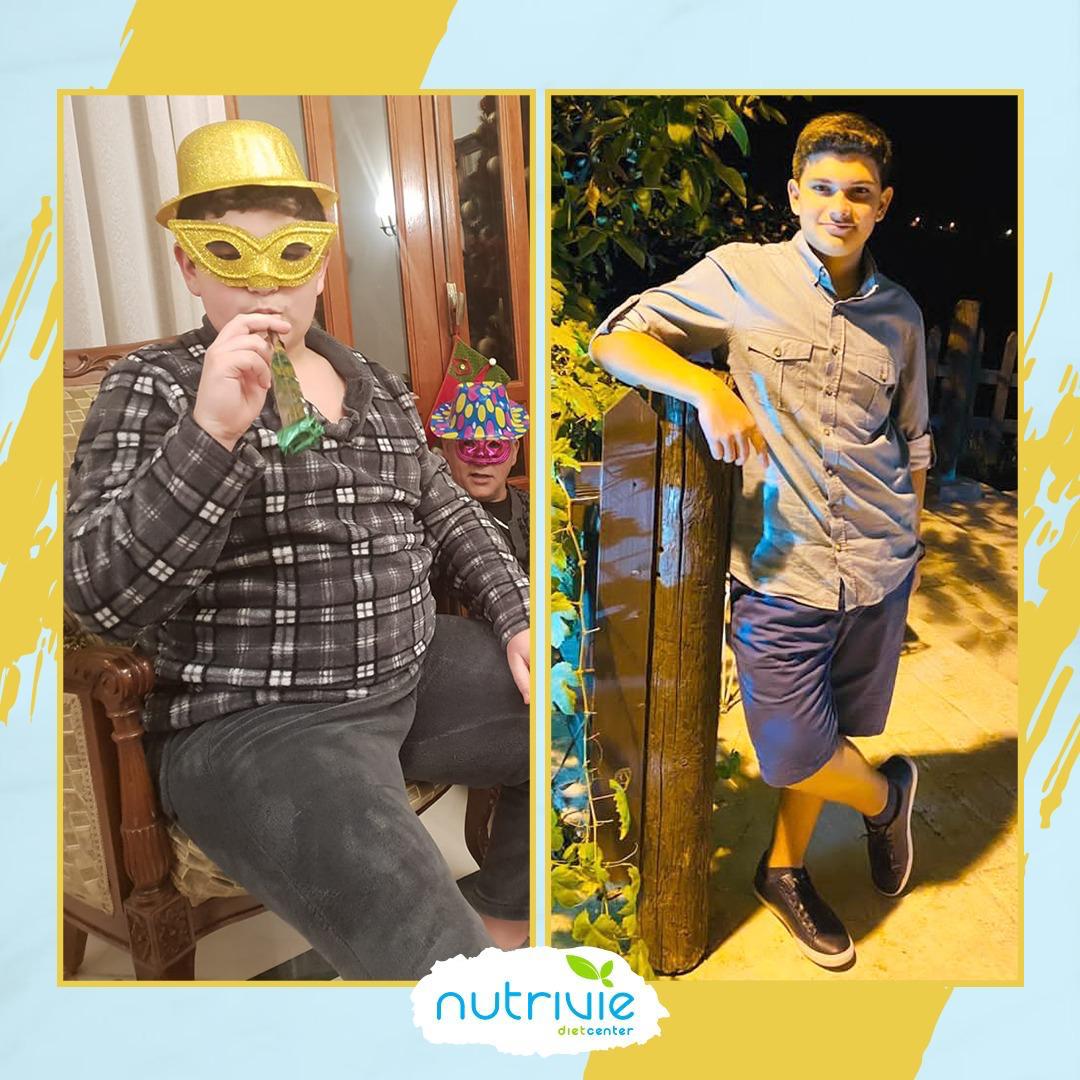 Nutrivie client transformation, before and after