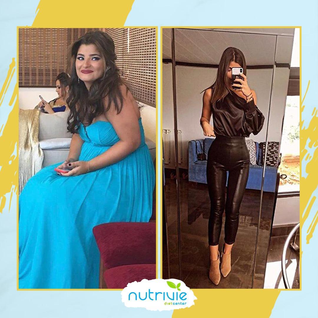 Nutrivie client transformation, before and after