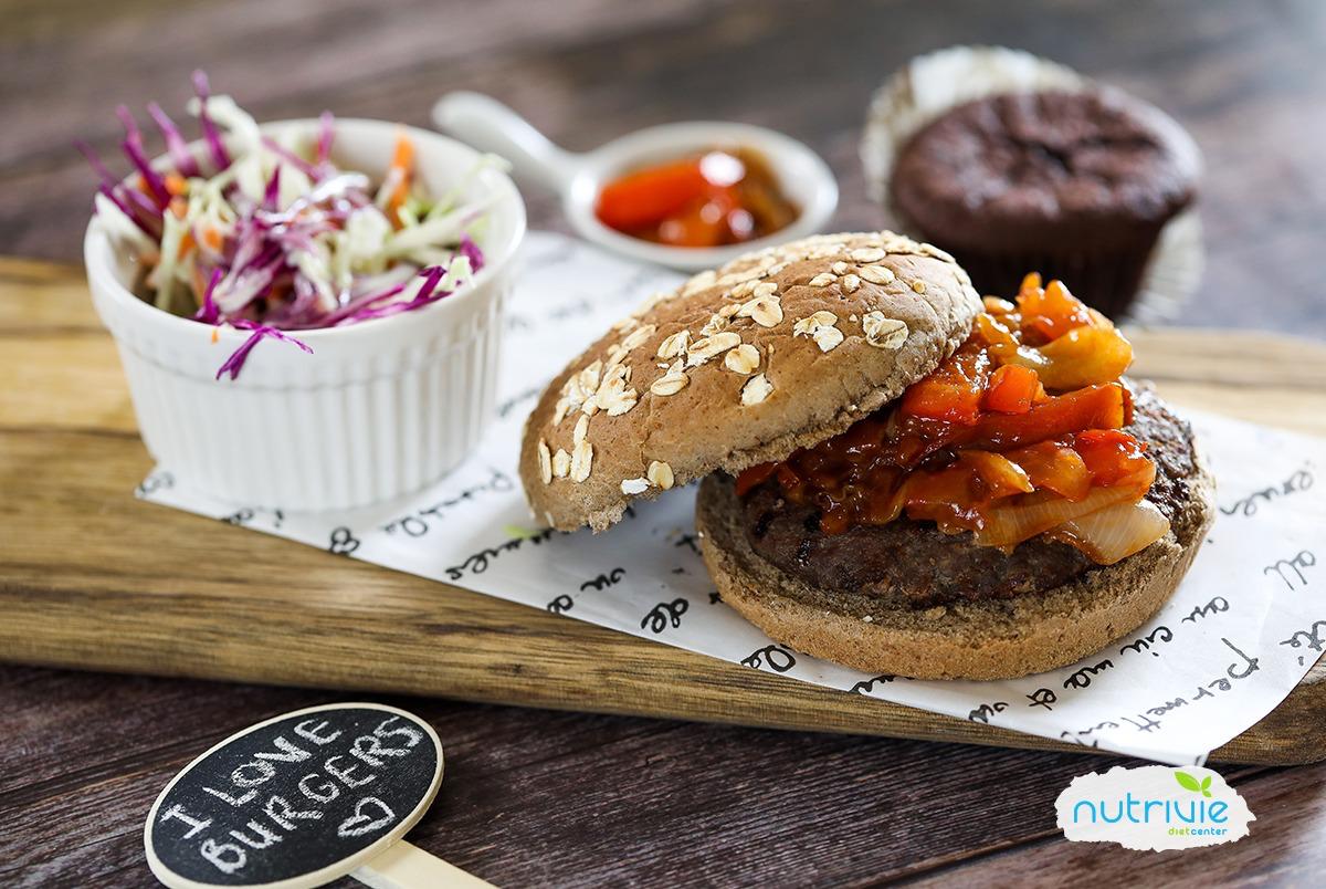 Guilt Free Burger from the Nutrivie Diet Center food gallery