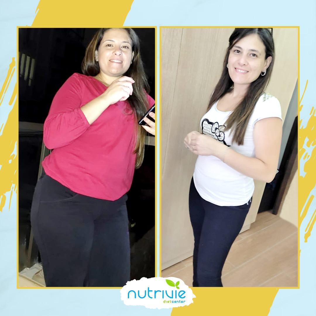 Nutrivie client transformation, before and after